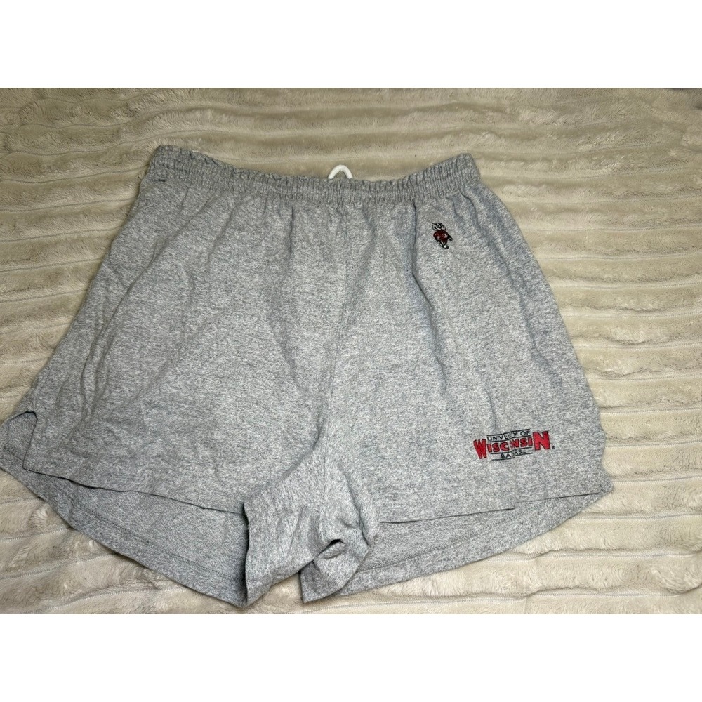 Cotton Exchange University of Wisconsin Badgers Shorts Gray L